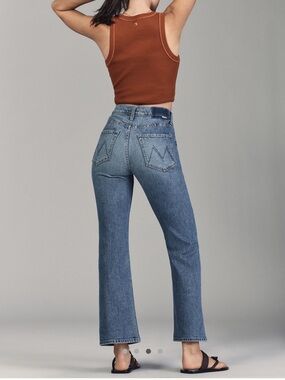 Mother Superior The Scooter Ankle High Rise  jeans ‘I’m The Wnner’ Size 29 NICE!